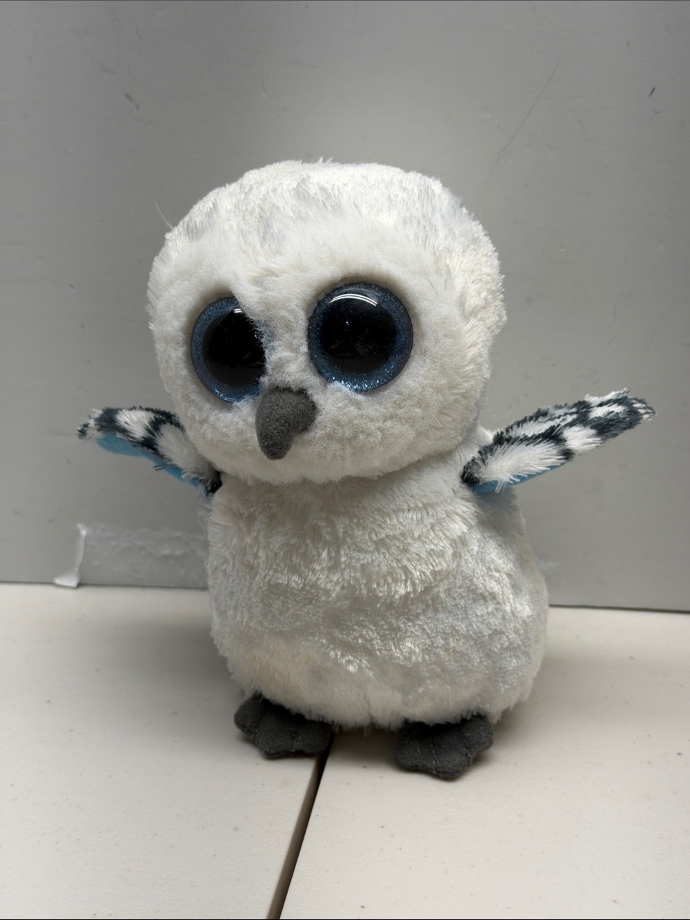 Ty Beanie Boos SPELLS Snowy White Owl Stuffed Animal Toy